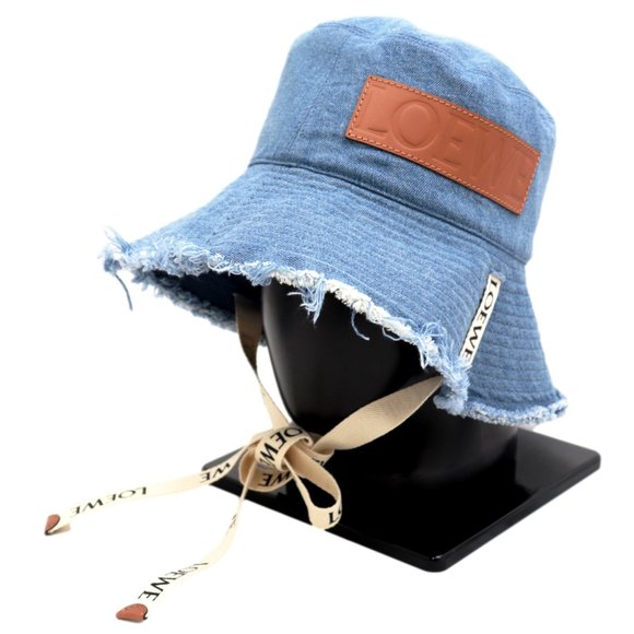 Loewe | Accessories | Loewe Frayed Fisherman Hat Denim Ladies Blue